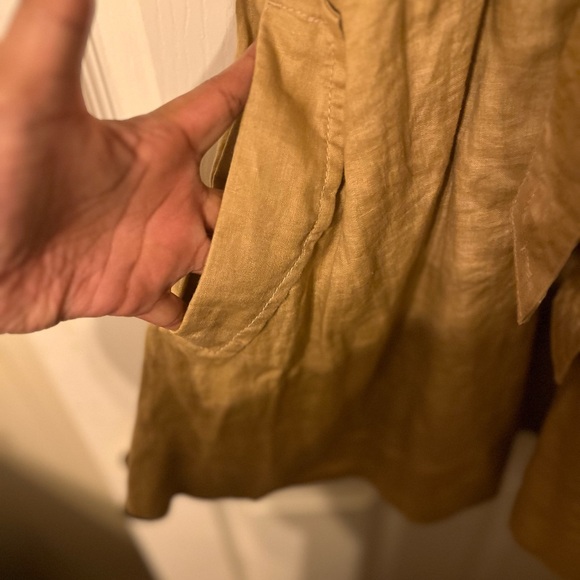 Banana Republic Linen Utility Dress Size Large - Picture 4 of 8